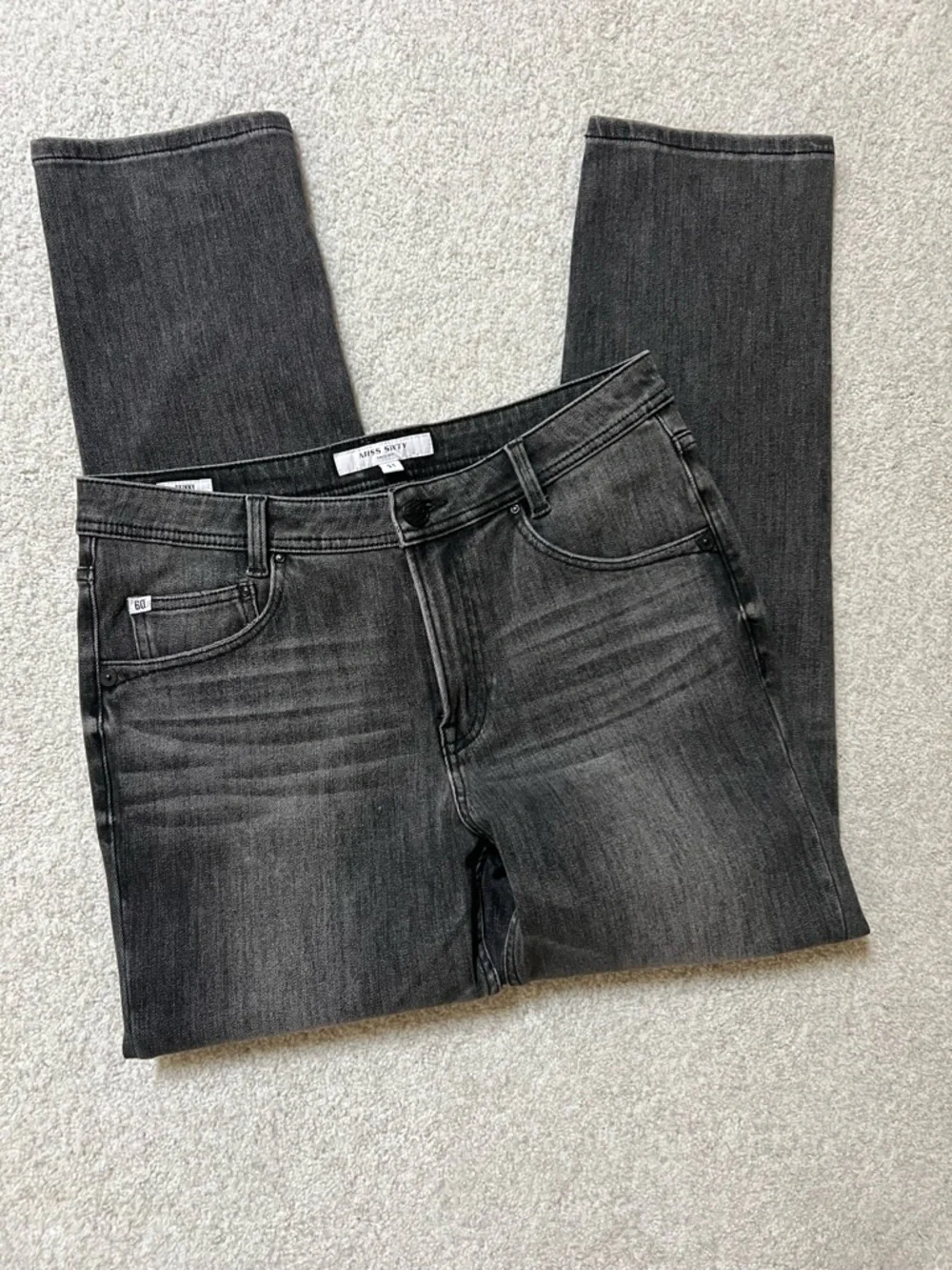 Miss Sixty Women's Straight Leg Jeans in Charcoal Black - Picture 1 of 7